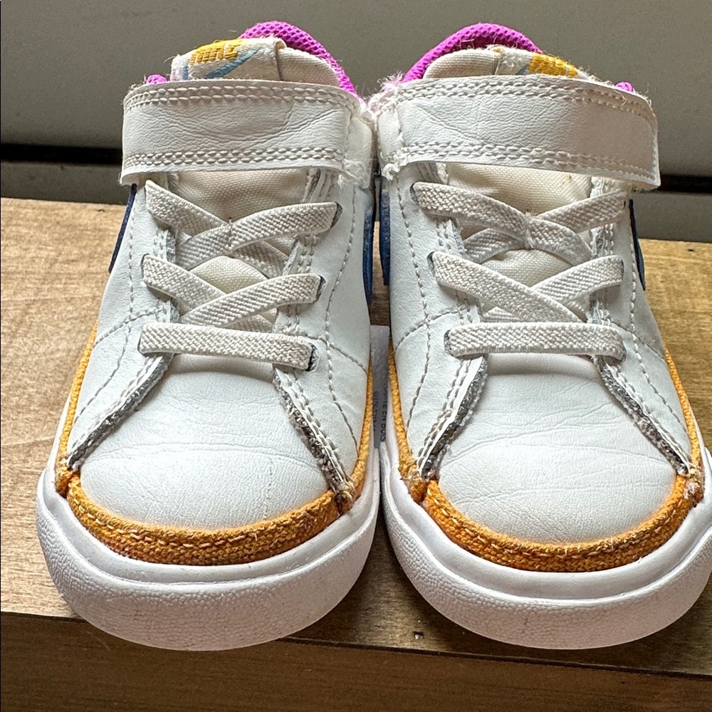 Nike Pink and Yellow Sneakers